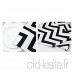 Pince Yue moderne géométrique ondulée chemin de table Motif à rayures Noir et blanc géométrique Surnappe  Tissu  noir/blanc  30x160cm - B07C9JK791